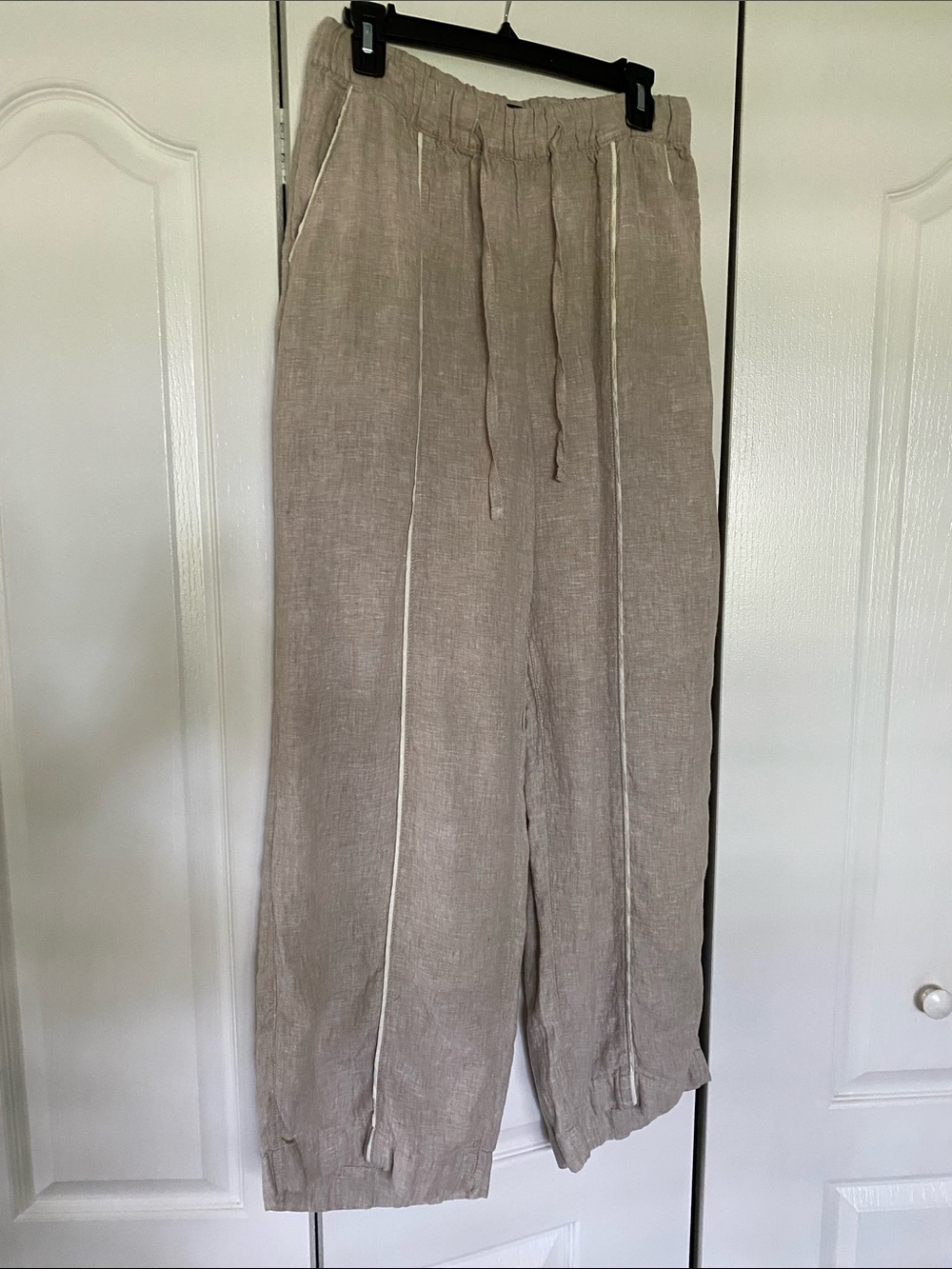 Tahari Linen Wide Leg Pants